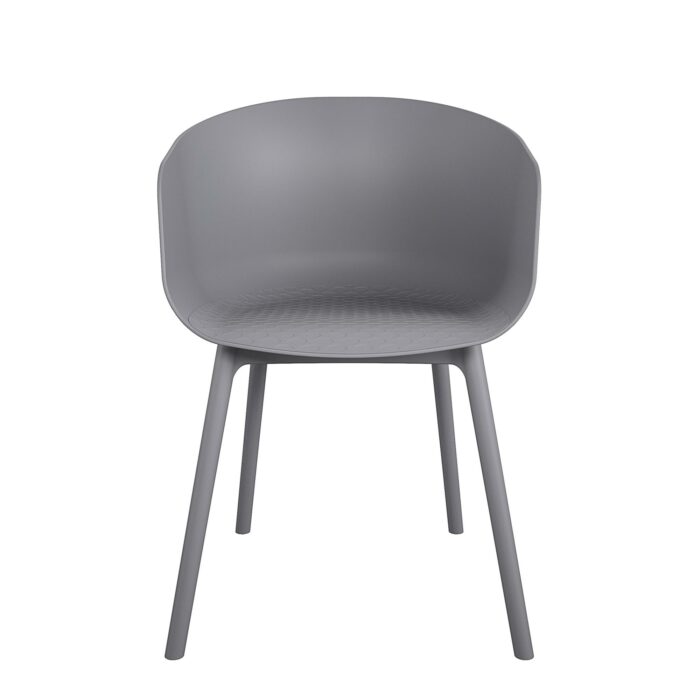 Dorel Novogratz York Indoor/Outdoor XL Dining Chairs (2 Pack) - Charcoal Grey-32221
