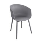 Dorel Novogratz York Indoor/Outdoor XL Dining Chairs (2 Pack) - Charcoal Grey-0