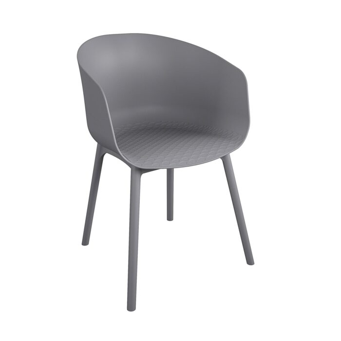 Dorel Novogratz York Indoor/Outdoor XL Dining Chairs (2 Pack) - Charcoal Grey-0