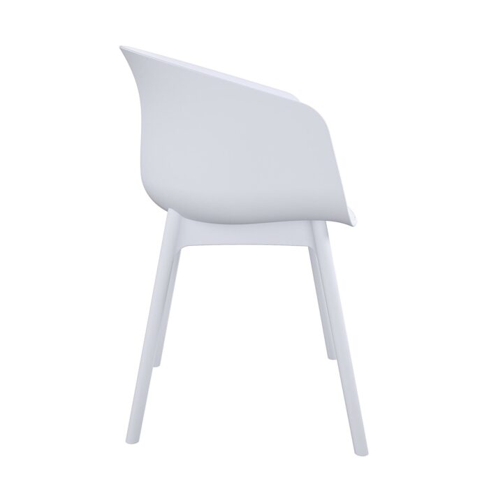 Dorel Novogratz York Indoor/Outdoor XL Dining Chairs (2 Pack) - White-32246