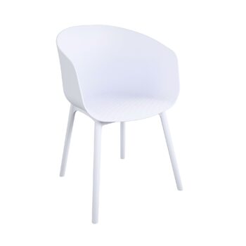 Dorel Novogratz York Indoor/Outdoor XL Dining Chairs (2 Pack) - White-0