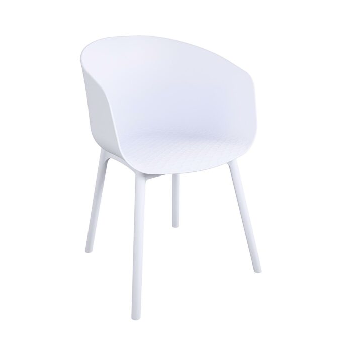 Dorel Novogratz York Indoor/Outdoor XL Dining Chairs (2 Pack) - White-0