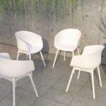 Dorel Novogratz York Indoor/Outdoor XL Dining Chairs (2 Pack) - White-32252