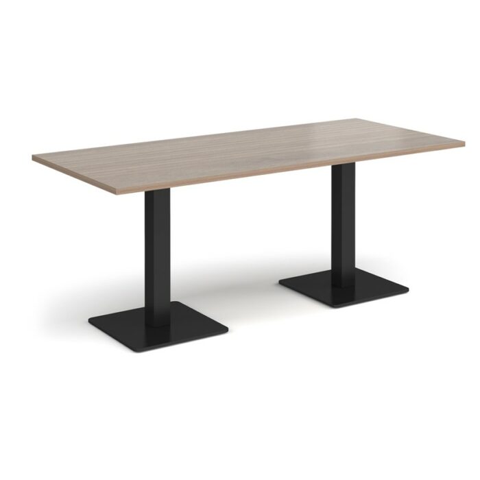 DAMS Brescia rectangular dining table with flat square base 1800mm x 800mm-35500