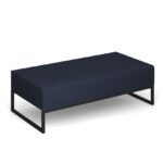 DAMS Nera modular soft seating double bench with black frame-0