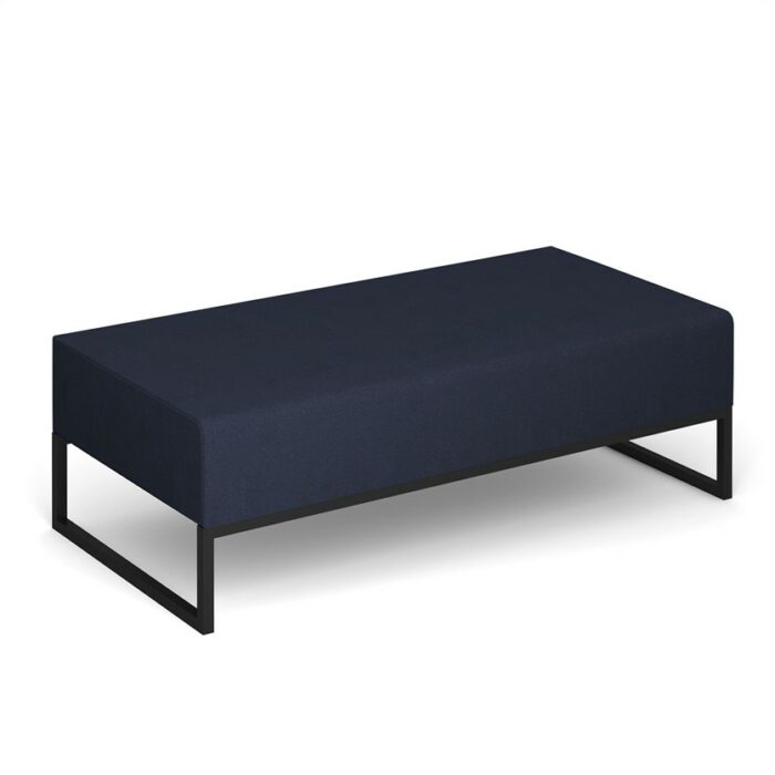 DAMS Nera modular soft seating double bench with black frame-0