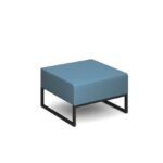 DAMS Nera modular soft seating single bench with black frame-32470