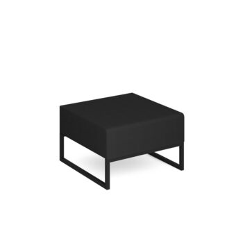 DAMS Nera modular soft seating single bench with black frame-0