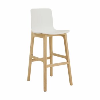 Elite Bill Stool with Polypropylene Shell & Wooden Frame-0