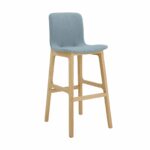 Elite Bill Upholstered Stool with Wooden Frame-0