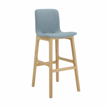 Elite Bill Upholstered Stool with Wooden Frame-0