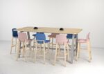 Elite Bill Stool with Polypropylene Shell & Wooden Frame-35099