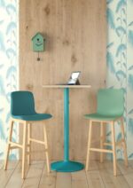 Elite Bill Upholstered Stool with Wooden Frame-35111