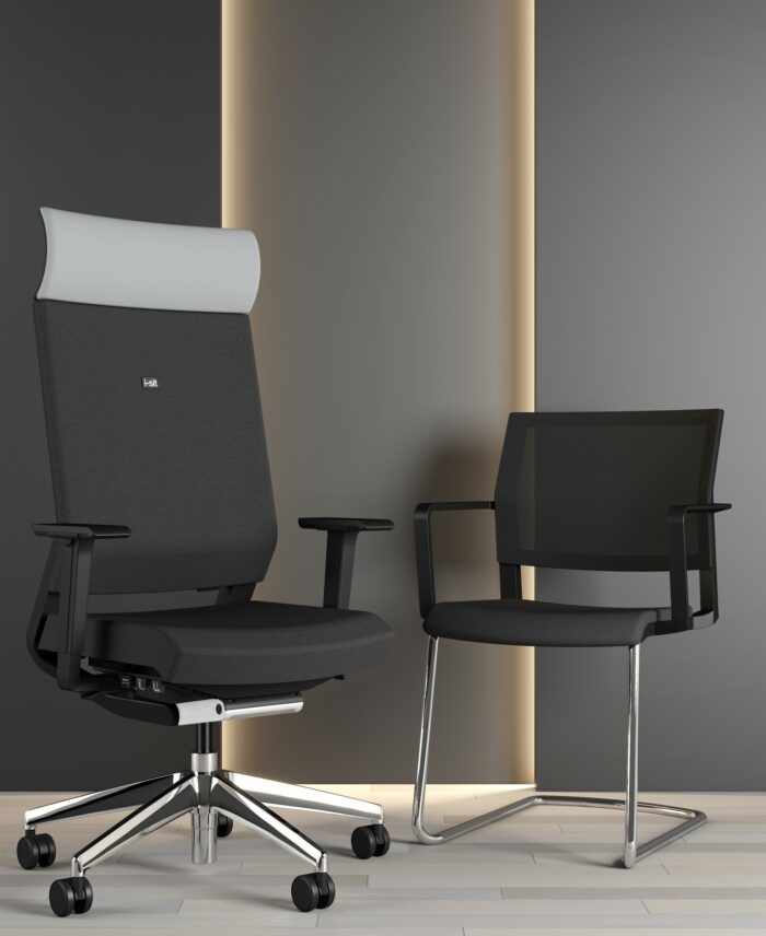 Elite I-SIT Mesh Cantilever Meeting Chair-33157
