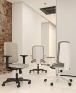 Elite Eden Upholstered Operator Chair with Black Shell-33236