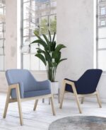 Elite Lusso Lounge Chair with Wooden Frame-35431