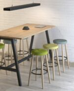 Elite Perch Stool with Wooden Frame-35235