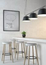Elite Perch Stool with Wooden Frame-35236
