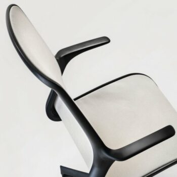Elite Agile Seating Mesh Back Chair with White Mesh & Black Shell-0