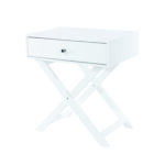 Core X Leg, 1 drawer petite bedside cabinet, white-36341