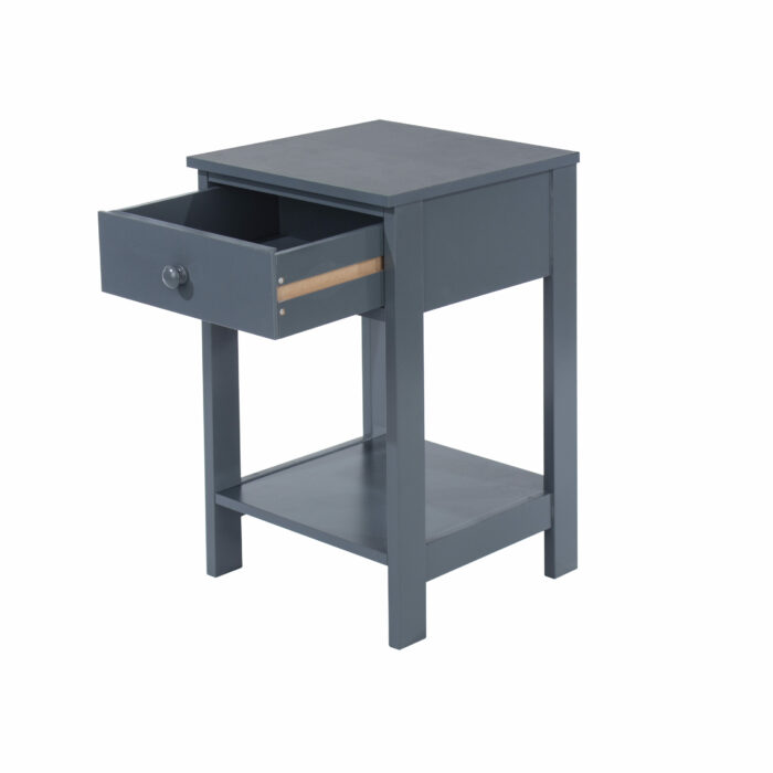 Core Options shaker, 1 drawer petite bedside cabinet in blue-36277