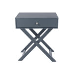 Core X Leg, 1 drawer petite bedside cabinet, blue-36289