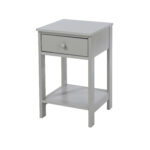 Core Options shaker, 1 drawer petite bedside cabinet in grey-36309