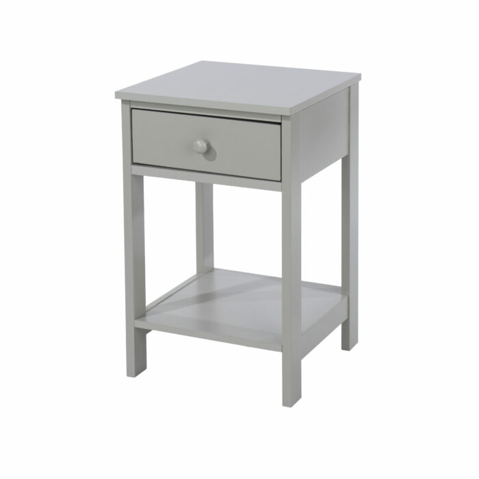 Core Options shaker, 1 drawer petite bedside cabinet in grey-36309