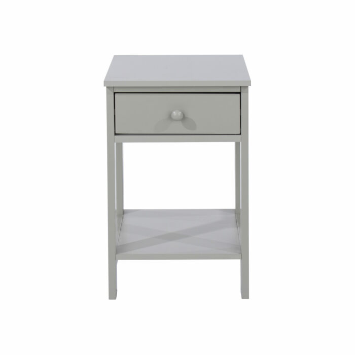 Core Options shaker, 1 drawer petite bedside cabinet in grey-36306