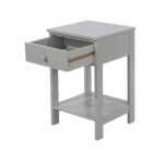 Core Options shaker, 1 drawer petite bedside cabinet in grey-36307