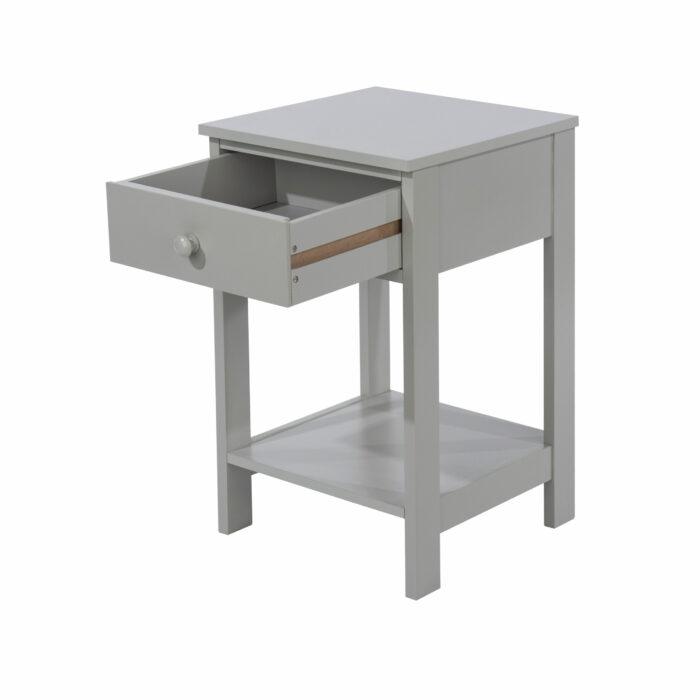 Core Options shaker, 1 drawer petite bedside cabinet in grey-36307