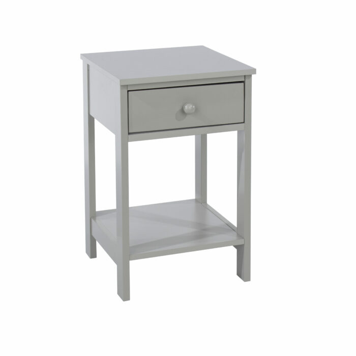 Core Options shaker, 1 drawer petite bedside cabinet in grey-0