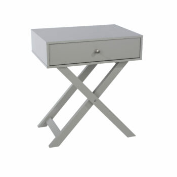Core X Leg, 1 drawer petite bedside cabinet, grey-0