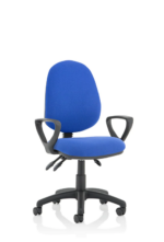 BIG DEALS Dynamic Eclipse Plus III Operator Chair - Black, Blue or Charcoal - (Fix Arms, Adjustable Arms or No Arms.) -32397