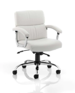 BIG DEALS Dynamic Desire Executive Chair - Medium or High Back - White Leather-32588
