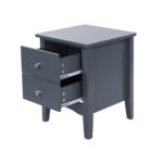 Core Blue Como 2 drawer petite beside cabinet-36156