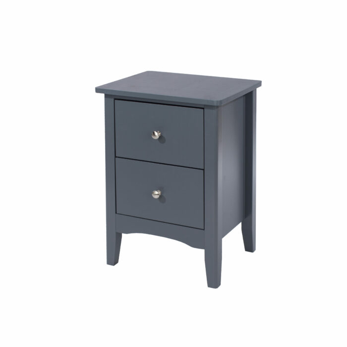 Core Blue Como 2 drawer bedside cabinet-36159