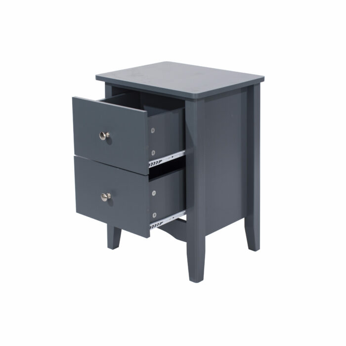 Core Blue Como 2 drawer bedside cabinet-36160