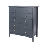 Core Blue Como 5 drawer chest-36169