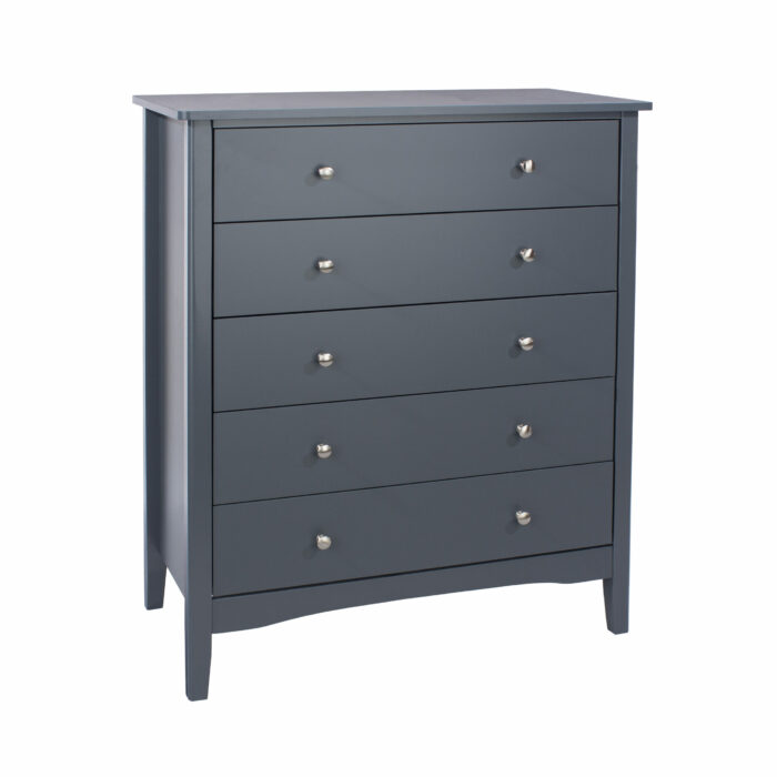 Core Blue Como 5 drawer chest-0