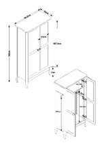 Core Grey Como 2 door wardrobe-36213