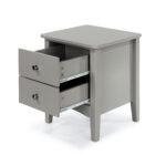 Core Grey Como 2 drawer petite beside cabinet-36185