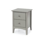 Core Grey Como 2 drawer bedside cabinet-36192
