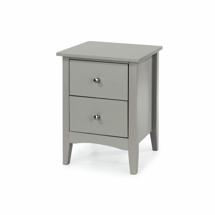 Core Grey Como 2 drawer bedside cabinet-36192