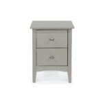 Core Grey Como 2 drawer bedside cabinet-36191