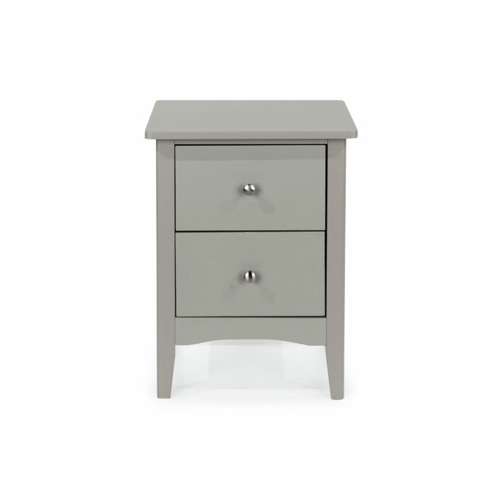 Core Grey Como 2 drawer bedside cabinet-36191
