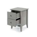 Core Grey Como 2 drawer bedside cabinet-36194
