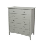 Core Grey Como 5 drawer chest-36212