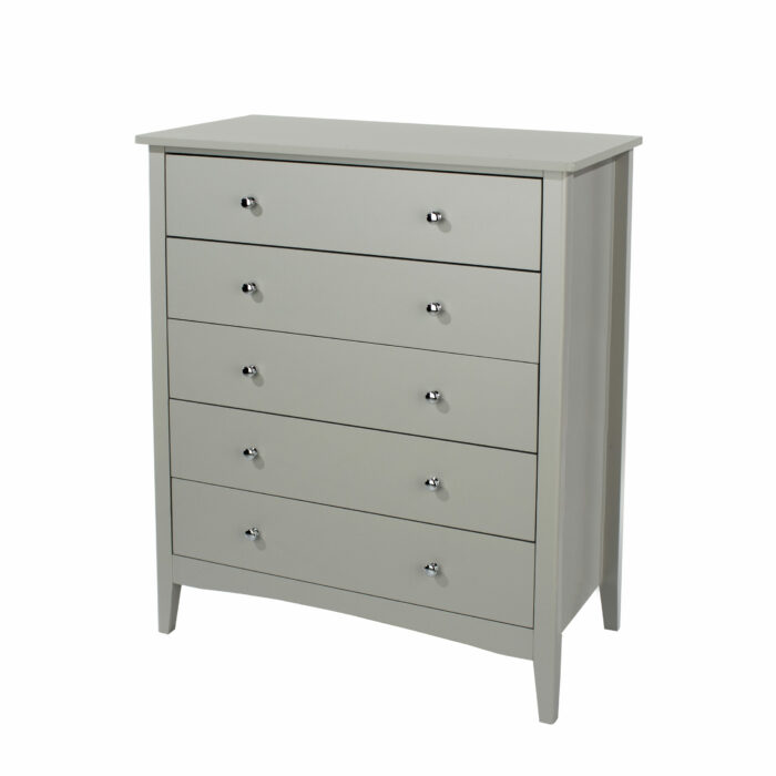 Core Grey Como 5 drawer chest-36212