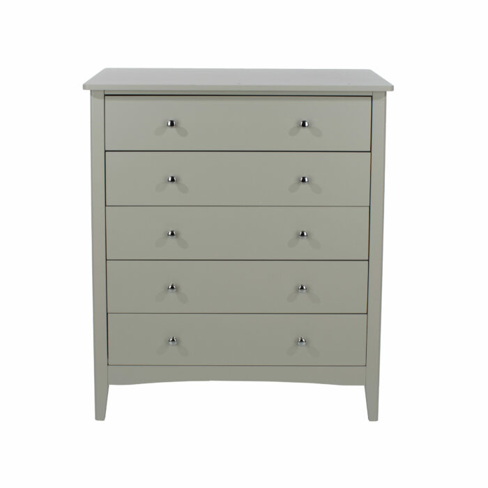 Core Grey Como 5 drawer chest-36209